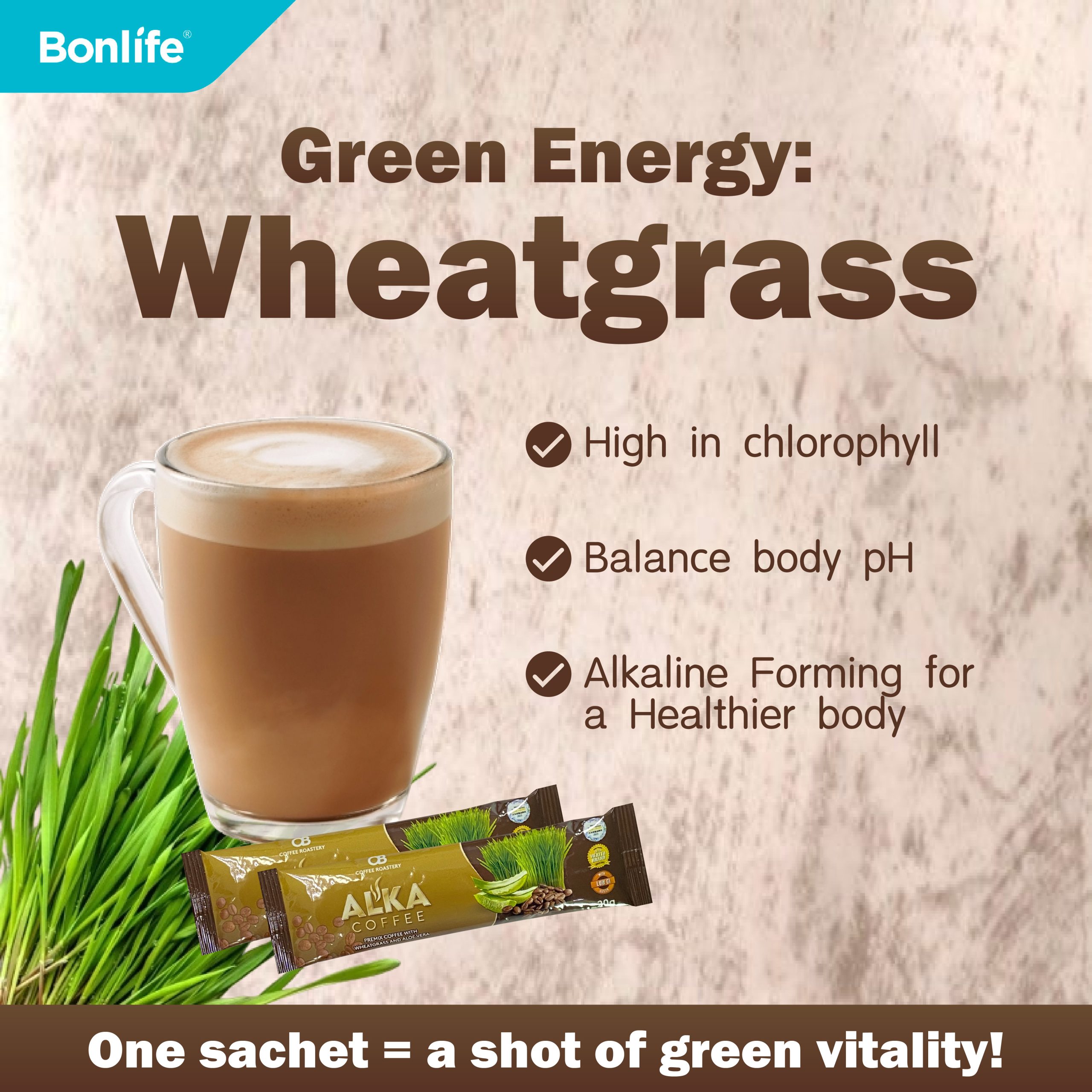 OB ALKA COFEE with Wheatgrass & Aloe Vera - Image 4