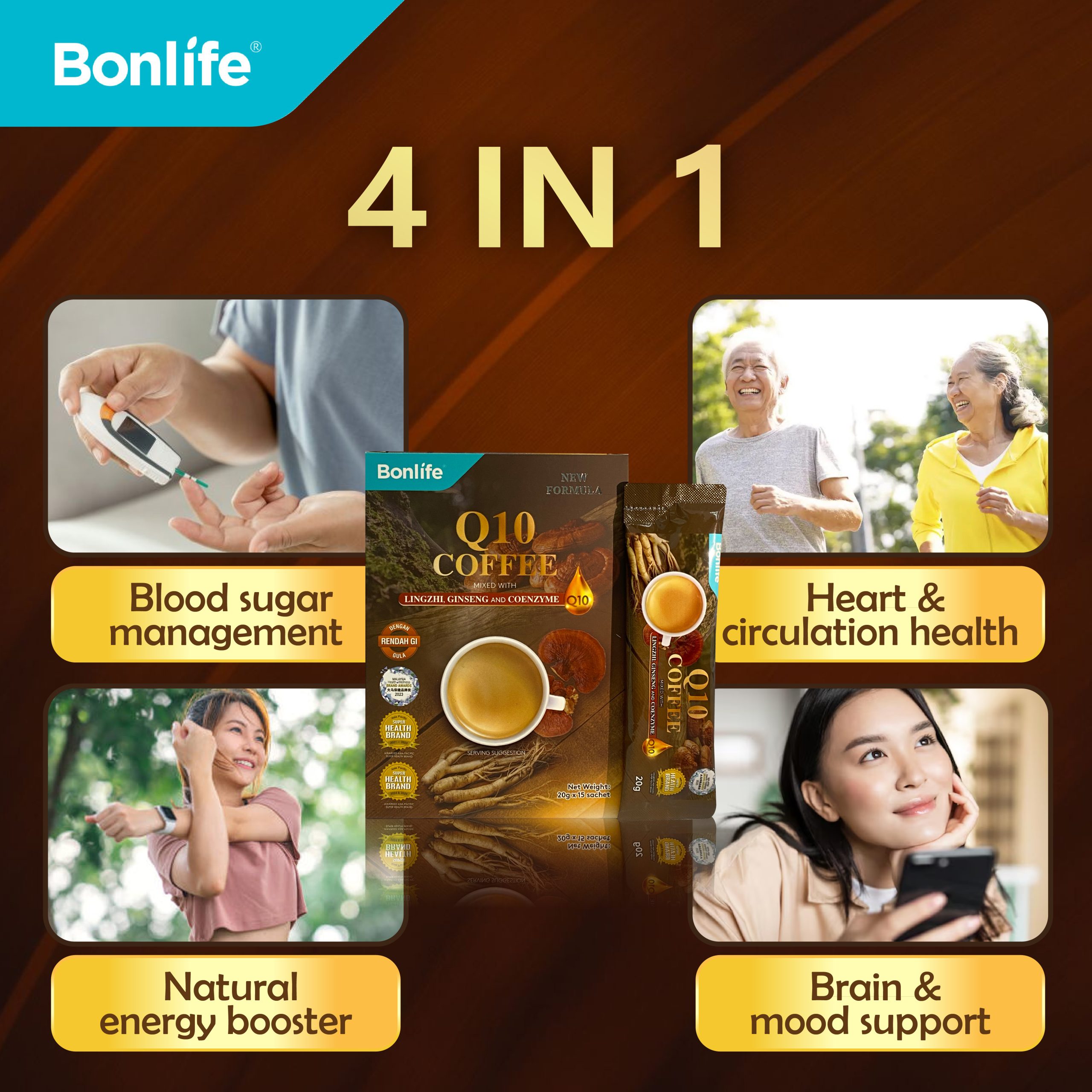 Q10 Coffee mixed with LINGZHI, GINSENG and COENZYME Q10 - Image 6